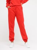 KA17579-24 Комплект (свитшот+брюки) женский коралловый+50% полиэстер,44% район (вискоза),6% спандекс