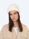 FG0186-02 Ушанка женский белый+60% мохер, 40% акрил