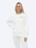 TE8067-09 Джемпер спортивный женский молочный+80% хлопок, 20% полиэстер