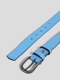 LG02-5-105 Ремень женский голубой+натуральная кожа