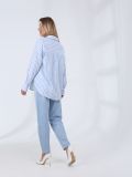 EF008-10 Рубашка женская голубой+100% хлопок