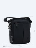 TA1480-01 Сумка мужской черный+текстиль