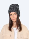 FG0165-01 Шапка женский черный+46% акрил, 30% ангора, 22% шерсть, 2% полиэстер