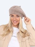 CH24013-23 Берет женский мокко+75% нейлон, 20% шерсть, 5% эластан