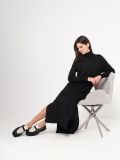 EF08-0008-01 Платье женское черный+50% акрил, 50% хлопок