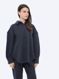 EF8526-25 Комплект (рубашка+брюки) женский графитовый+70% хлопок, 30% полиэстер