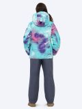 SE23001-10 Костюм детский (куртка+комбинезон) для девочек голубой+100% полиэстер