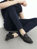 M1022799-1 Лоферы мужской черный+натуральная кожа