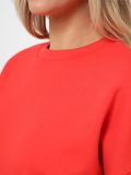KA17579-24 Комплект (свитшот+брюки) женский коралловый+50% полиэстер,44% район (вискоза),6% спандекс
