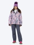 SE23001-14 Костюм детский (куртка+комбинезон) для девочек розовый+100% полиэстер
