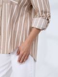 EF008-08 Рубашка женская бежевый+80% хлопок, 20% полиэстер