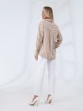 EF008-08 Рубашка женская бежевый+80% хлопок, 20% полиэстер